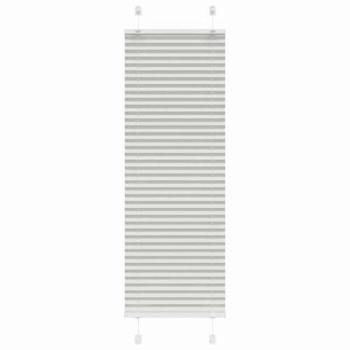 VidaXL vidaXL Plissee Hellgrau 40x150 cm Stoffbreite 39,4 cm Polyester