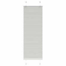 vidaXL Plissee Hellgrau 50x100 cm Stoffbreite 49,4 cm Polyester