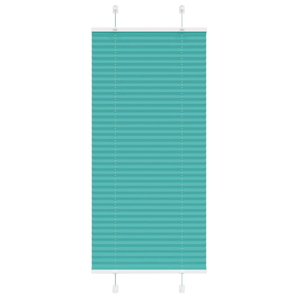 (petrol green, 55 X 100 cm) vidaXL Pleated Blind Anthracite 40x100 Cm Fabric Width 39.4 Cm Polyester