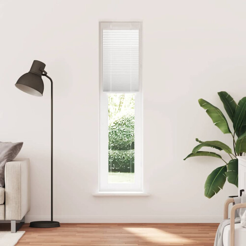 VidaXL vidaXL Plissee Weiß 45x200 cm Stoffbreite 44,4 cm Polyester 1