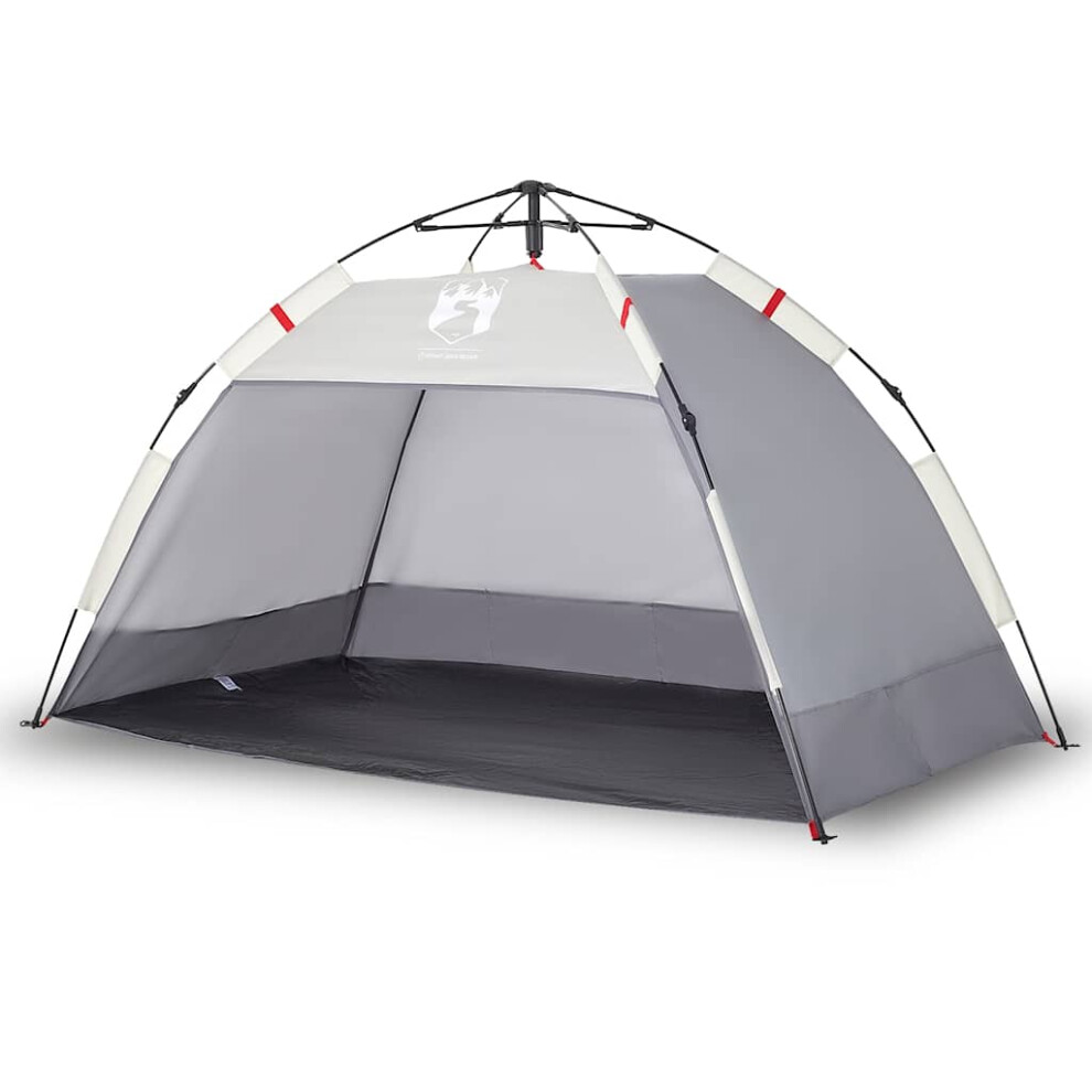 vidaXL Beach Tent 2-Person Lightweight Tent Grey Quick Release Waterproof