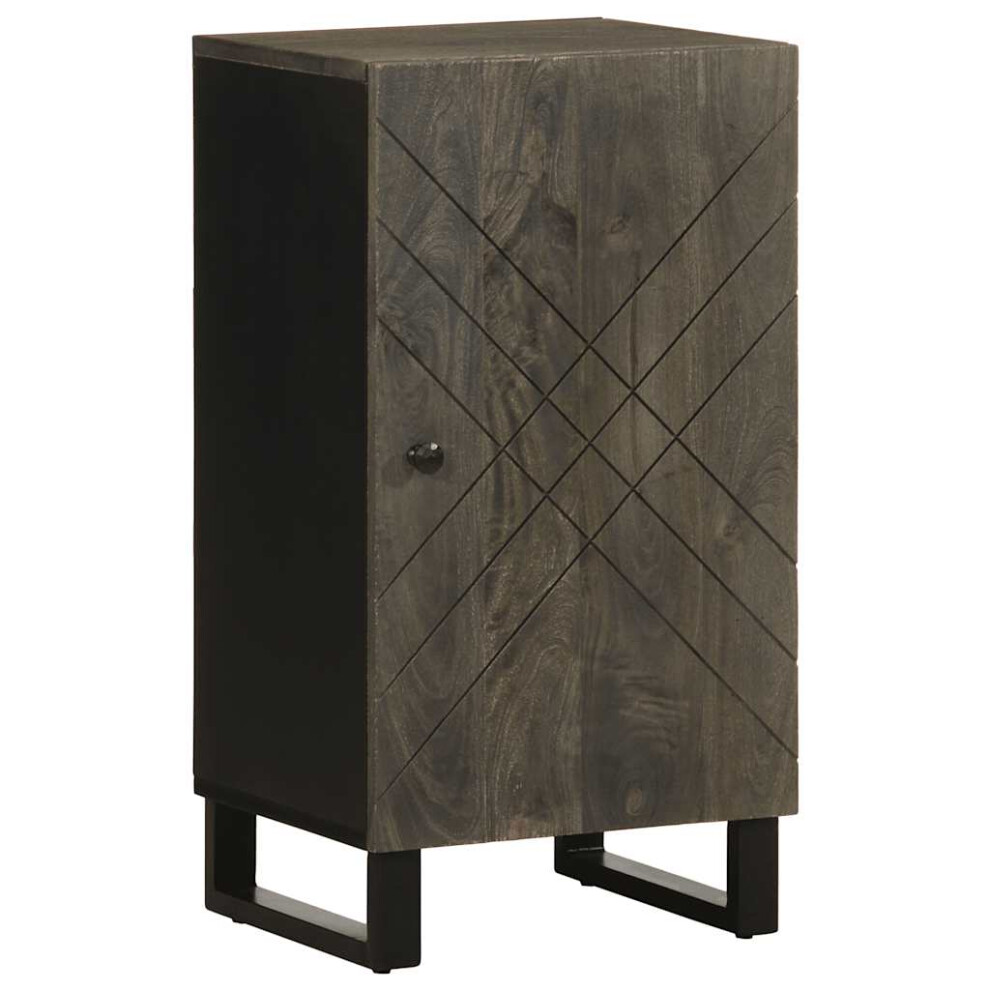 vidaXL Sideboard Black 40x33x75 cm Solid Wood Mango storage cabinet