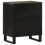 VidaXL vidaXL Bedside Cabinet Black 50x33x60 cm Solid Wood Mango bedside table 5