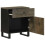 VidaXL vidaXL Bedside Cabinet Black 50x33x60 cm Solid Wood Mango bedside table 2