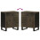 VidaXL vidaXL Bedside Cabinet Black 50x33x60 cm Solid Wood Mango bedside table 6