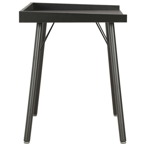 VidaXL vidaXL Computer Desk Black Corner Wooden Writing Desktop Office Workstation 2