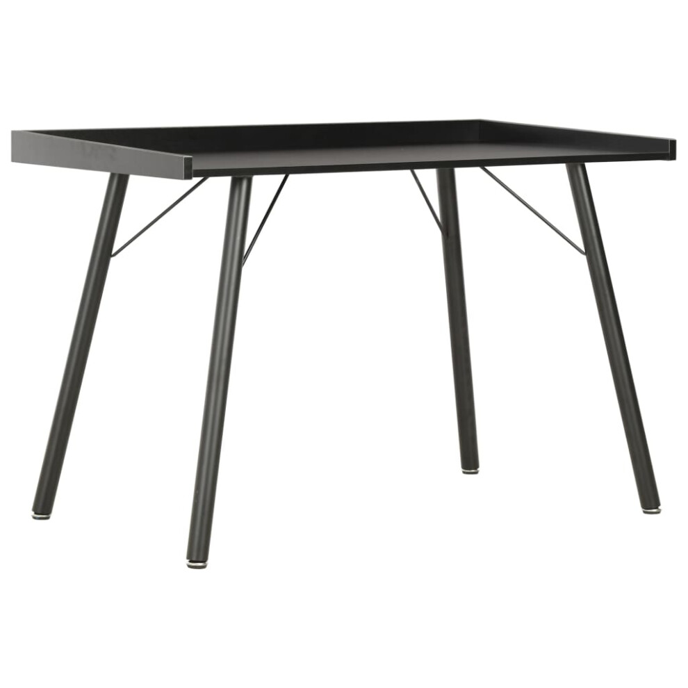 Vidaxl Computer Desk Corner Wooden Writing Desktop Office Workstation Black