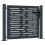 VidaXL vidaXL Gartentor Anthrazit 100x75 cm Stahl Quadratisches Design 1
