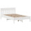 VidaXL vidaXL Bed Frame without Mattress Bed Base White 135x190 cm Solid Wood Pine 5