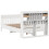 VidaXL vidaXL Bed Frame without Mattress Bed Base White 135x190 cm Solid Wood Pine 8