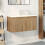 VidaXL vidaXL Waschbeckenunterschrank mit Einbaubecken Artisan-Eiche 3