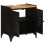 VidaXL vidaXL Bathroom Sink Cabinet Storage Vanity Unit Iron and Solid Wood Mango 2