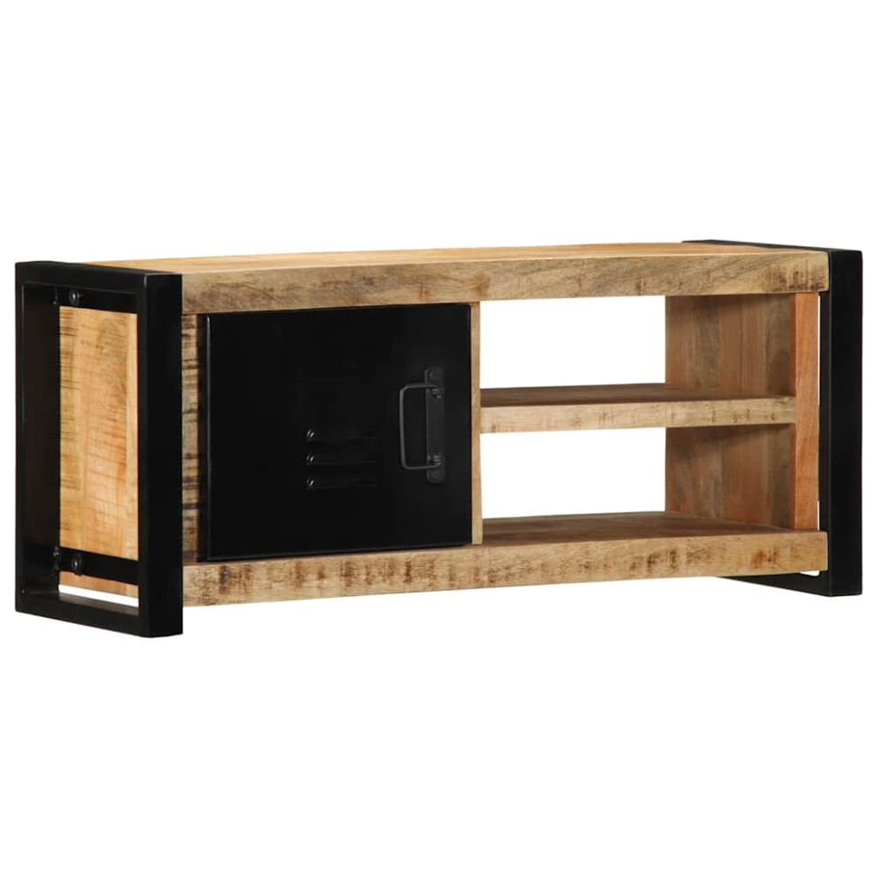 VIDAXL Solid Mango Wood TV Cabinet 80x30x35 cm Brown - Image 2
