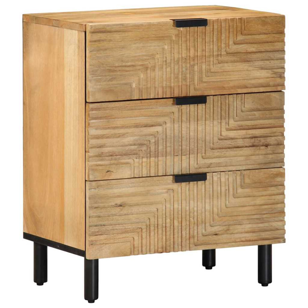 vidaXL Bedside Cabinet Brown 50x33x62 cm Solid Wood Mango bedside table