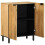 VidaXL vidaXL Sideboard Brown 60x33x75 cm Solid Wood Mango cabinet cupboard highboard 1