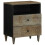 VidaXL vidaXL Bedside Cabinet Light Grey 50x33x60 cm Solid Wood Mango bedside table 1