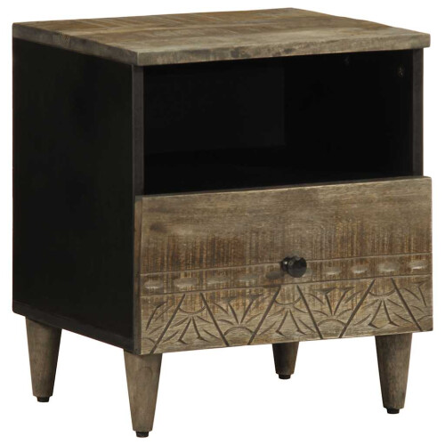 VidaXL vidaXL Bedside Cabinets 2 pcs Light Grey 40x33x46 cm Solid Wood Mango 2