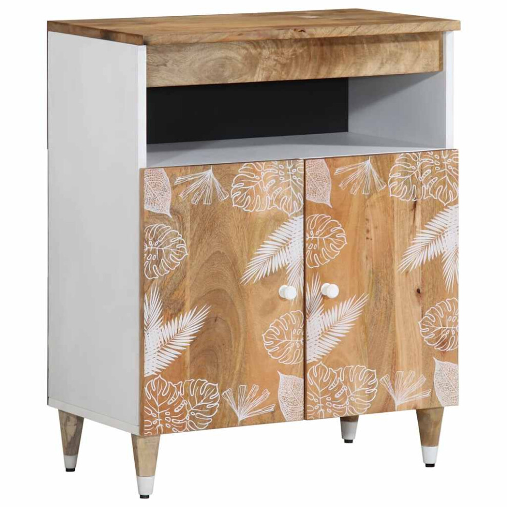 vidaXL Sideboard 60x33.5x75 Cm Solid Wood Mango Cabinet Cupboard Highboard