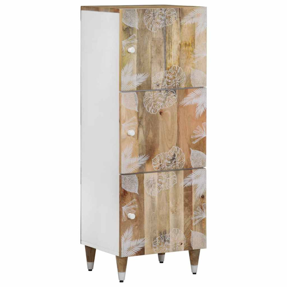 vidaXL Highboard 40x33.5x110 Cm Solid Wood Mango Sideboard Side Cabinet