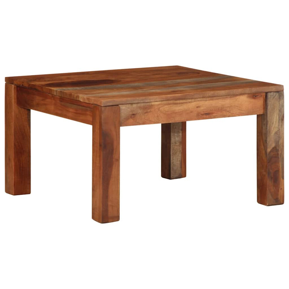 Vidaxl Coffee Table 60X60x35 Cm Solid Wood Acacia Side Table Living Room Table