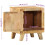 VidaXL vidaXL Bedside Cabinet 40x32x46 cm Solid Wood Rough Mango bedside table 9