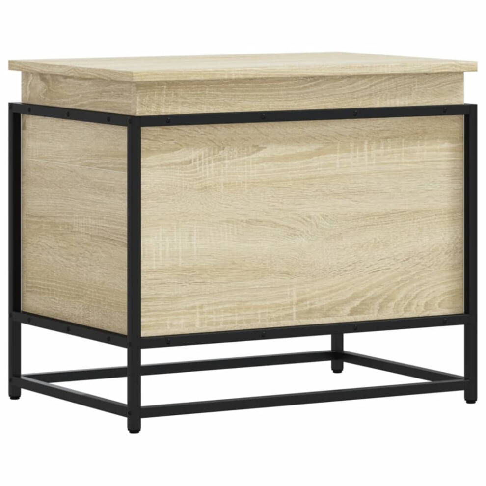Vidaxl Storage Box With Lid Toy Box Blanket Box Sonoma Oak Engineered Wood