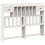 VidaXL vidaXL Headboard with Storage Bedroom Bed Header White 140 cm Solid Wood Pine 1