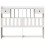 VidaXL vidaXL Headboard with Storage Bedroom Bed Header White 140 cm Solid Wood Pine 3
