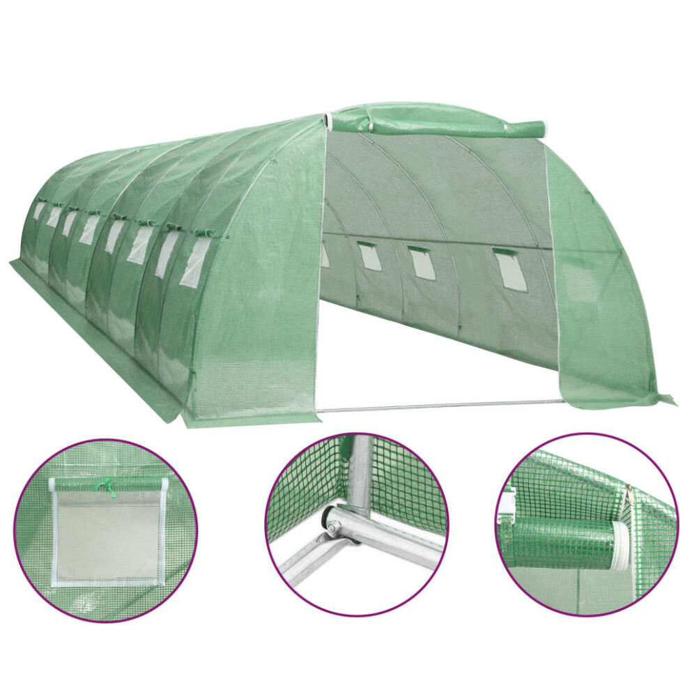 Vidaxl Greenhouse 32M² Stable Sturdy Plant Tomato House Outdoor Grow Tent