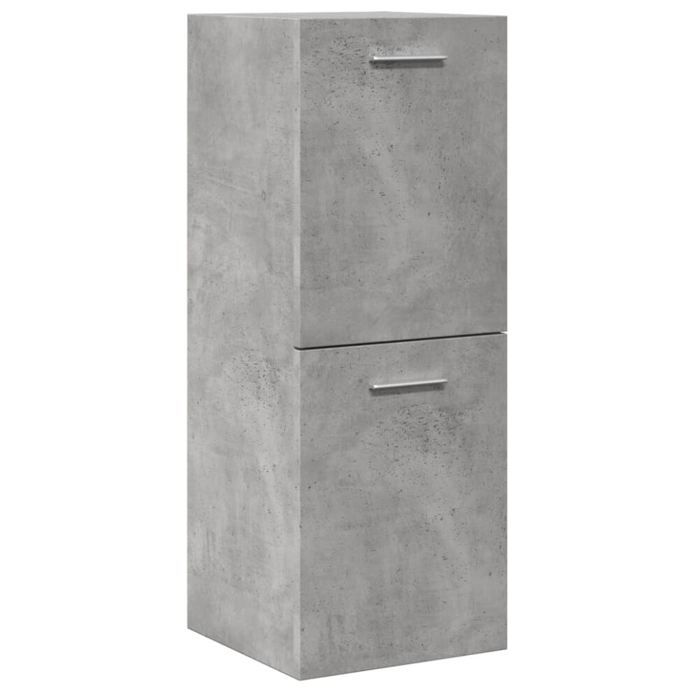 vidaXL Bathroom Hanging Cabinet Wall Cabinet Concrete Grey Engineered Wood