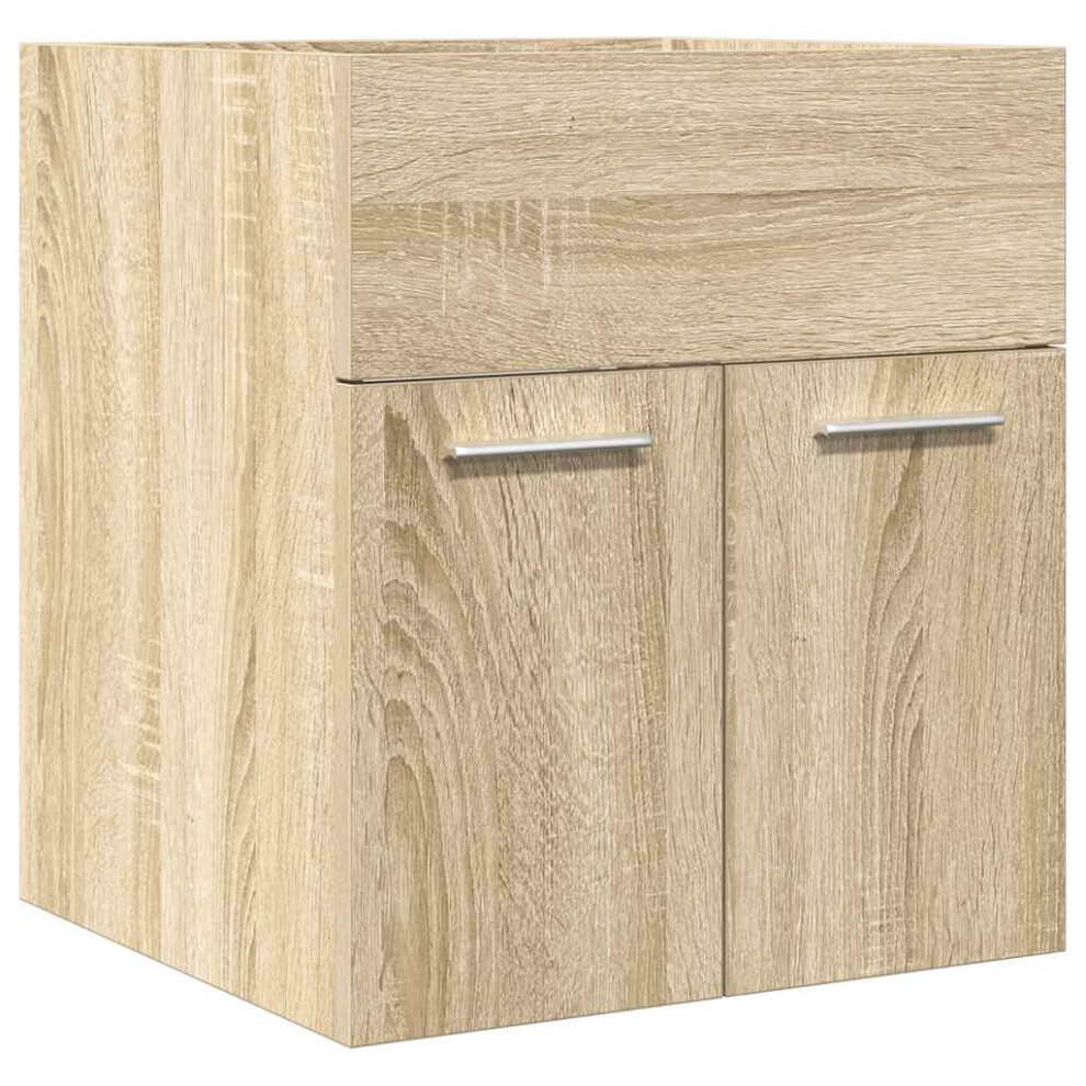 Vidaxl Bathroom Sink Cabinet Sonoma Oak 41X38.5x46 Cm Engineered Wood