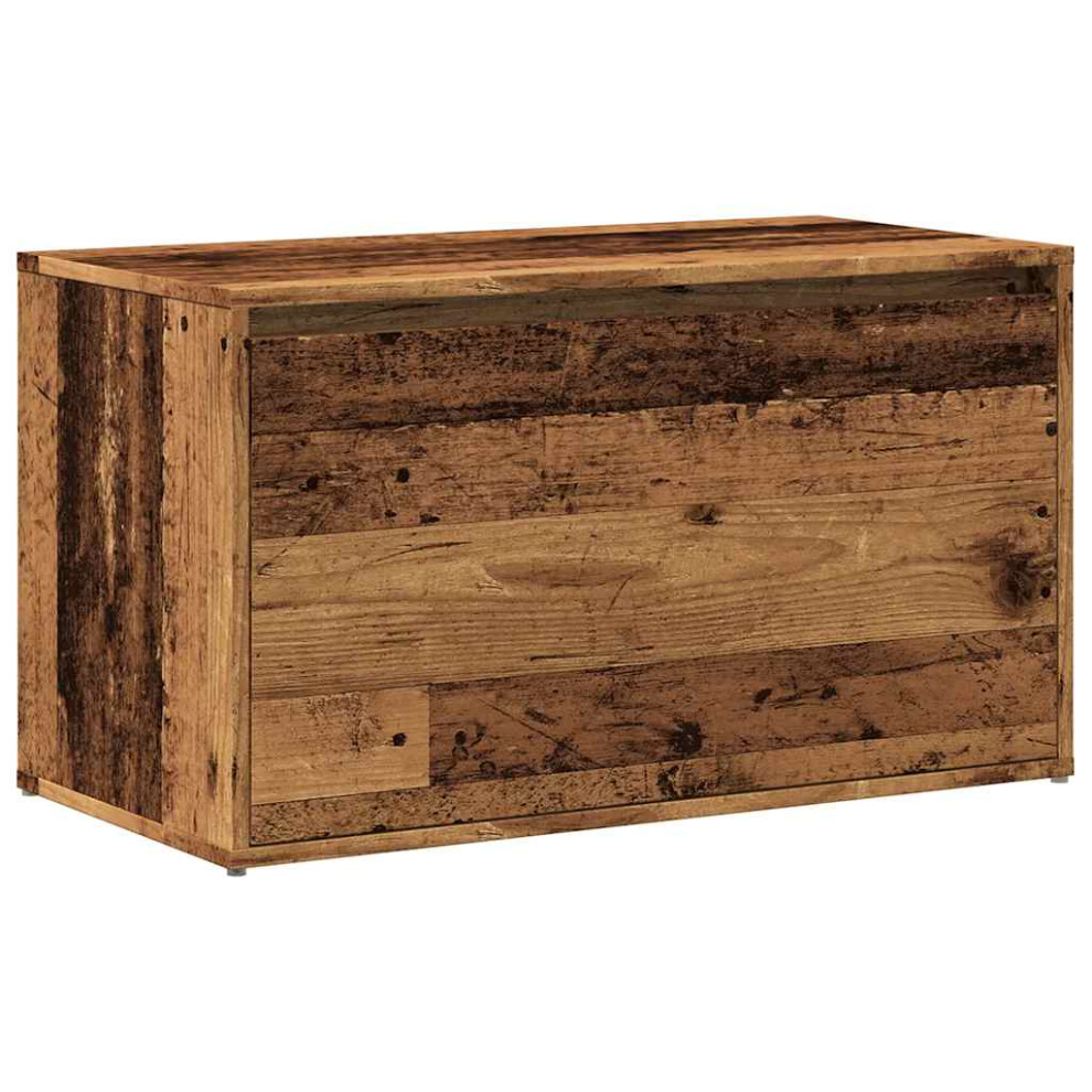 vidaXL Hall Bench 80x40x45 cm Old Wood Engineered Wood box bench