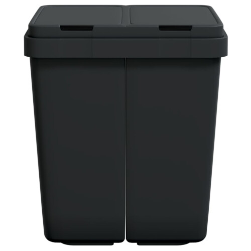 VidaXL vidaXL Duo Mülleimer Anthrazit 2x25 L 2