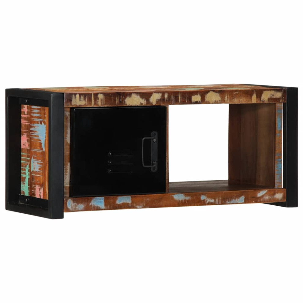 vidaXL TV Cabinet 80x30x35 Cm Solid Wood Reclaimed Tv Stand Tv Sideboard