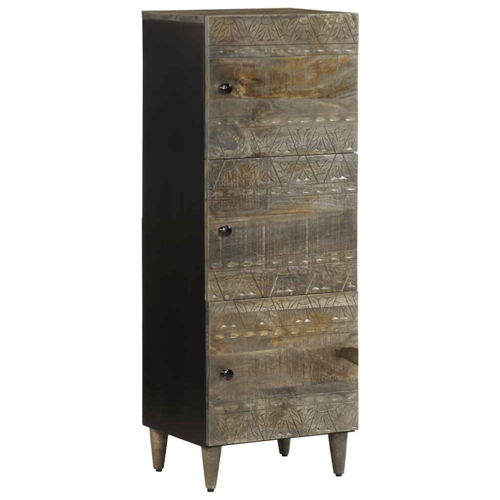 vidaXL Highboard 40x33x110 Cm Solid Wood Mango Storage Cabinet