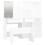 VidaXL vidaXL Dressing Table Set with LED White Engineered Wood Bedroom Vanity Desk 7