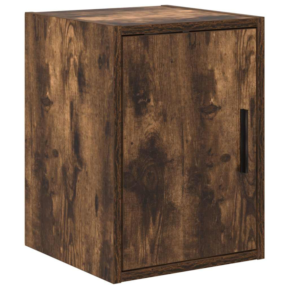 vidaXL Garage Wall Cabinet Smoked Oak Engineered Wood cabinet