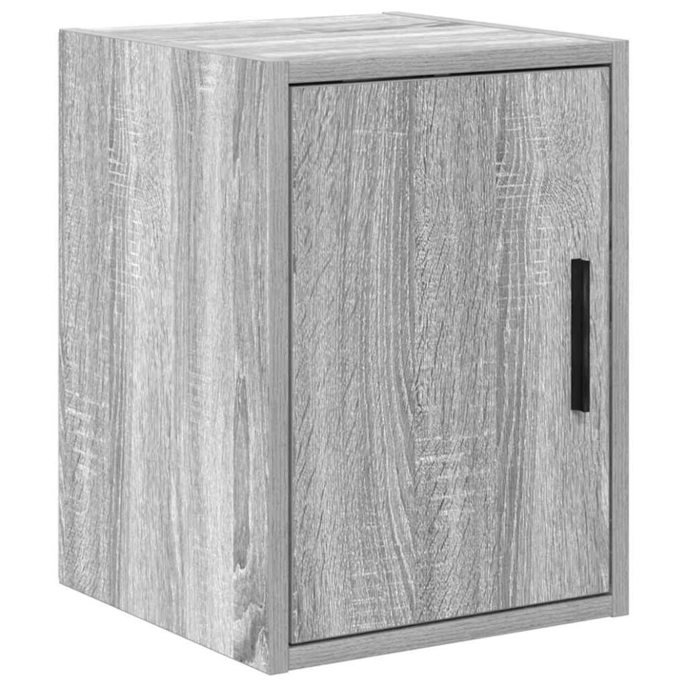 vidaXL Garage Wall Cabinet Grey Sonoma Engineered Wood cabinet