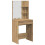 VidaXL vidaXL Dressing Table Set with LED Artisan Oak Engineered Wood dressing table 5