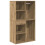 VidaXL vidaXL Dressing Table Set with LED Artisan Oak Engineered Wood dressing table 9
