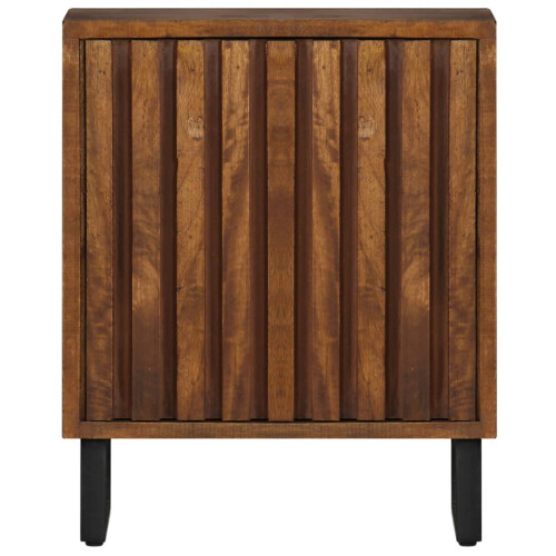 VidaXL vidaXL Solid Mango Wood Bedside Cabinet Bedroom Nightstand Side Table Unit 1