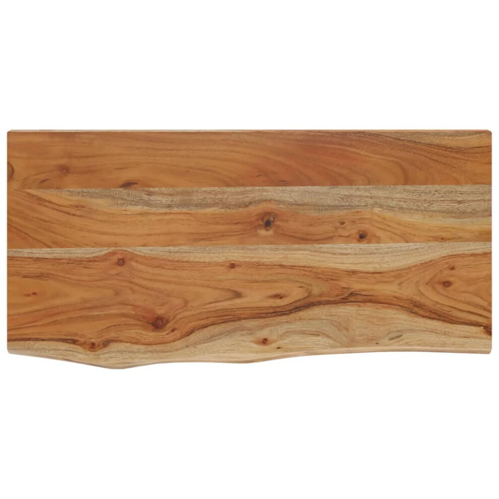 Vidaxl Wall Shelf Floating Shelf Rack Rectangular Solid Wood Acacia Live Edge