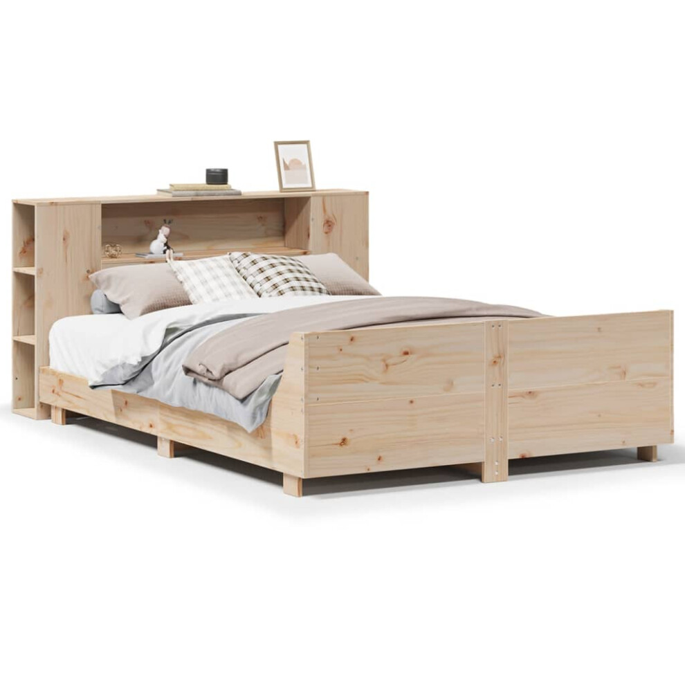 New Vidaxl Bed Frame Without Mattress Bed Base Bedstead 160X200 Cm Solid Wood Pine 3323644