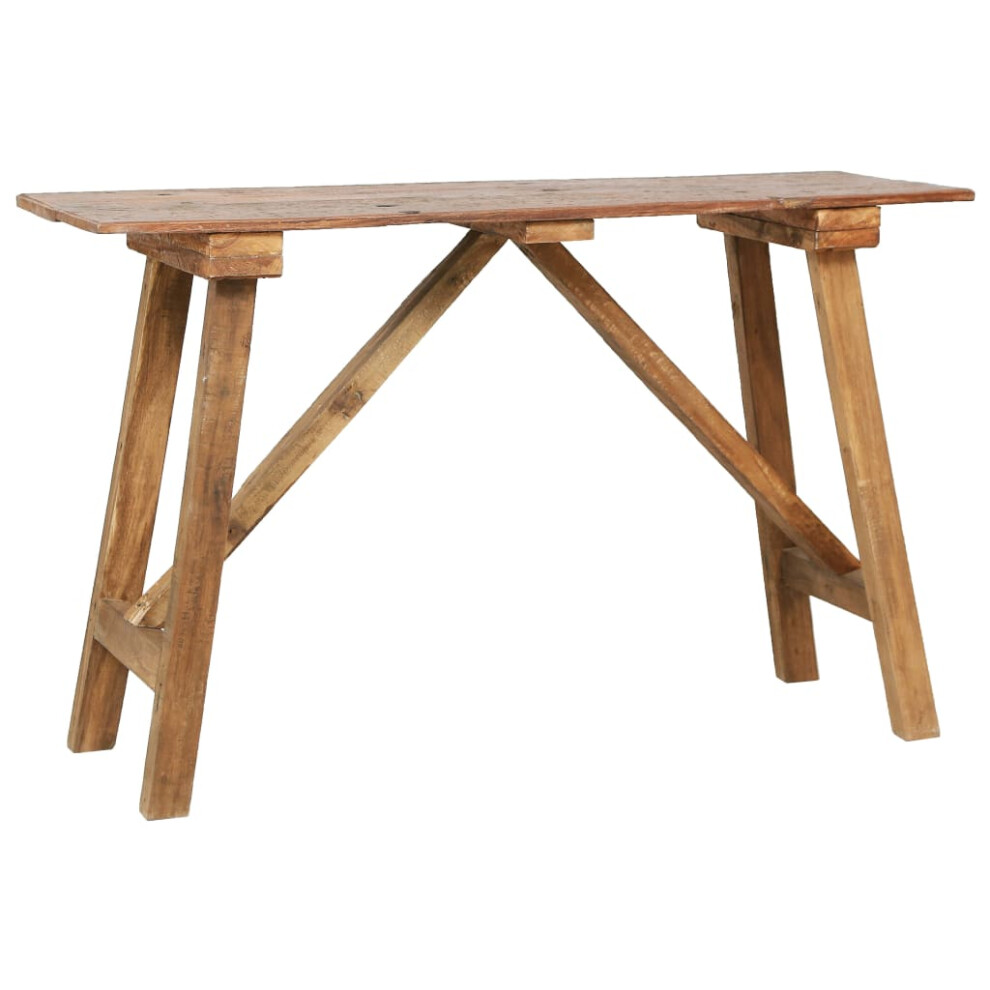 Vidaxl Console Table Hall End Table Accent Side Table Mixed Recycled Wood