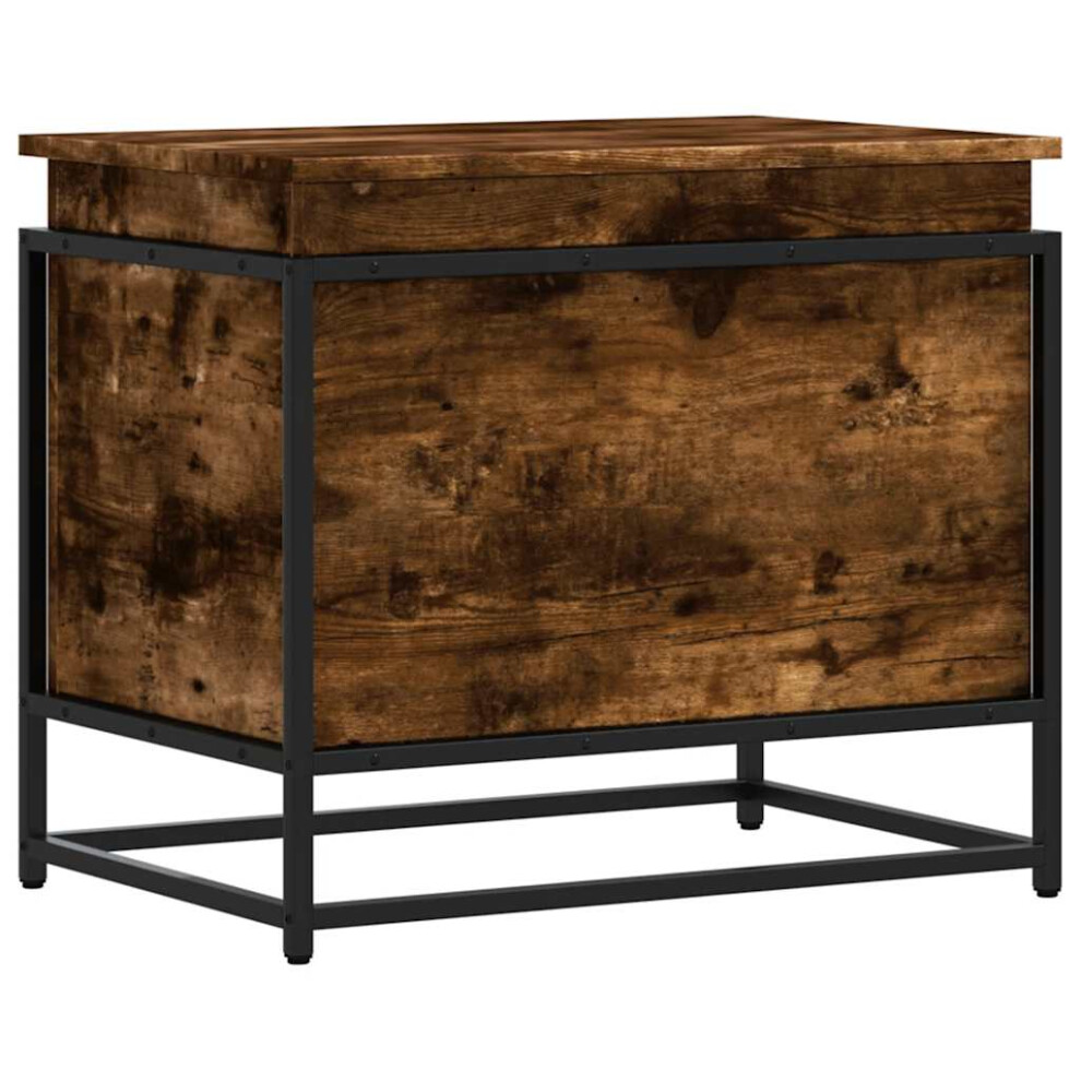 vidaXL Storage Box with Lid Toy Box Blanket Box Smoked Oak Engineered Wood-image-OPC-PFW828X-NEW