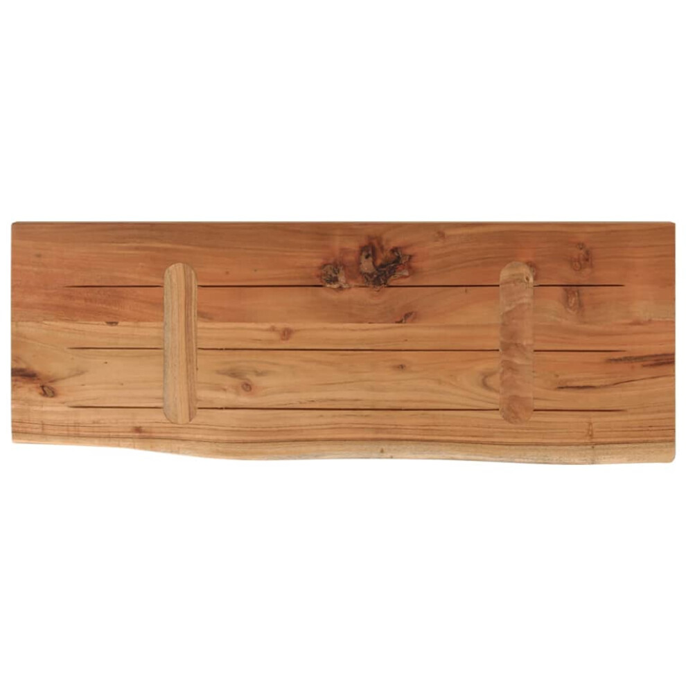 Vidaxl Wall Shelf Floating Shelf Rack Rectangular Solid Wood Acacia Live Edge