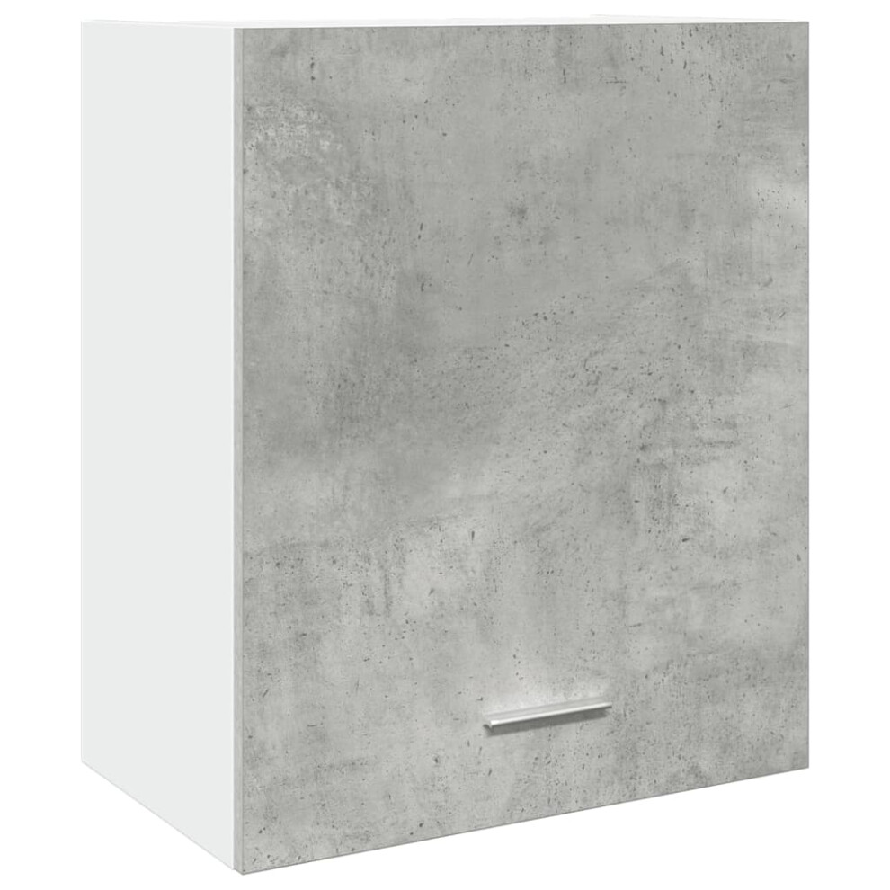 vidaXL Hanging Cabinet Wall Storage Cabinet Concrete Grey Engineered Wood