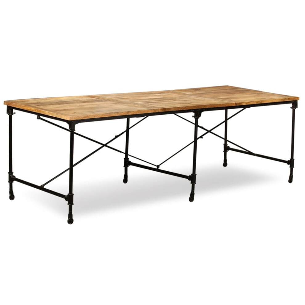 Vidaxl Solid Mango Wood Dining Table 240Cm Unique Home Kitchen Party Furniture