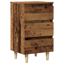 vidaXL Bedside Cabinet Old Wood 40x35x69 cm Engineered Wood bedside table