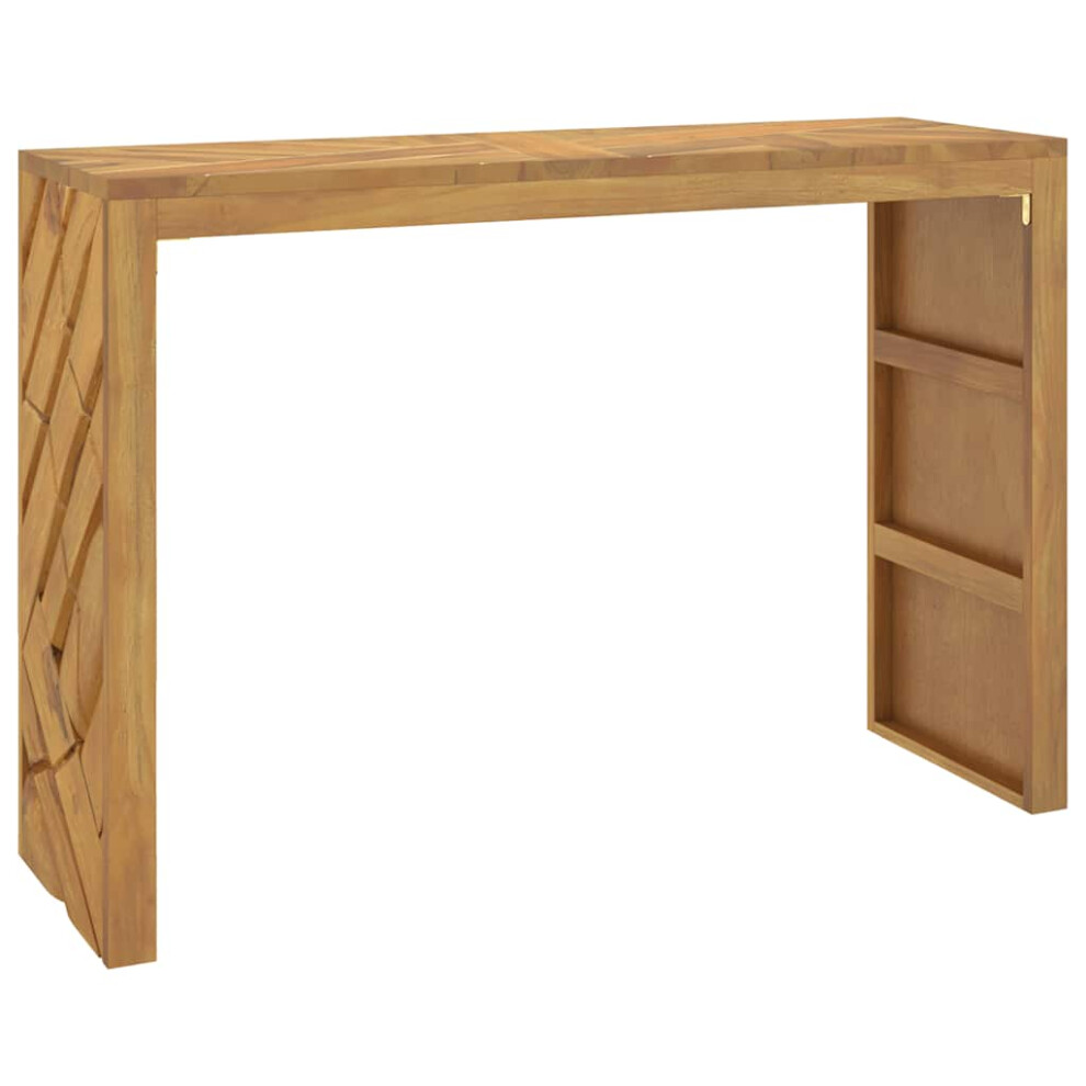Vidaxl Console Table 110X35x75 Cm Solid Wood Teak Sofa Table Hallway Table